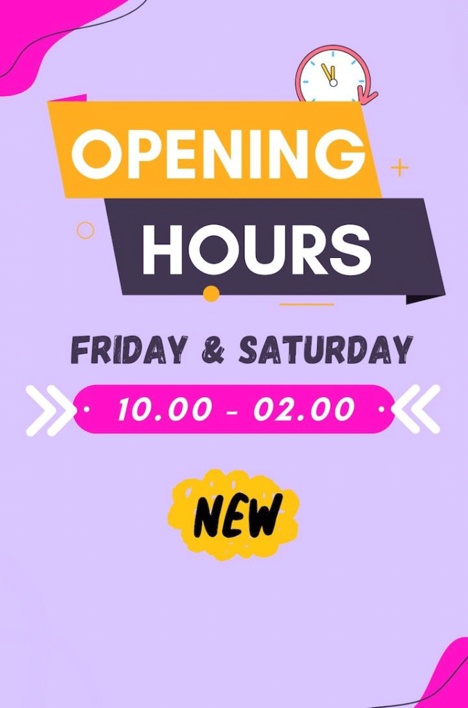 SIXSENS Opening Hours